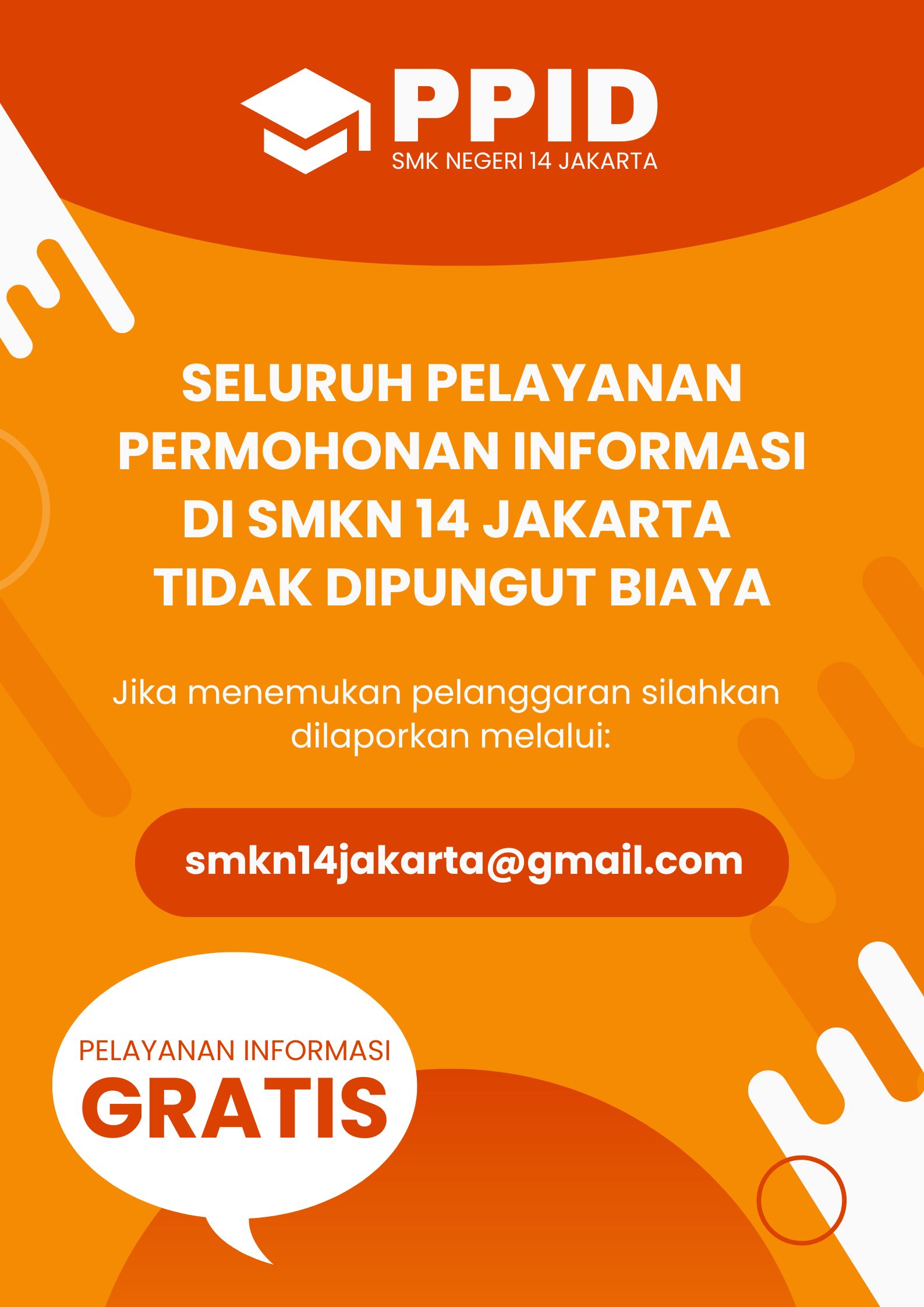 Standar Biaya Pelayanan PPID SMKN 14 Jakarta